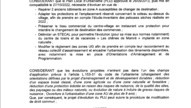 Arrêté modification du PLU